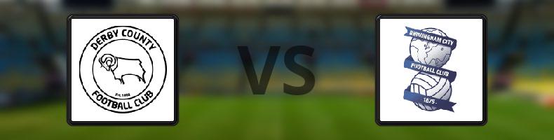 Derby County FC - Birmingham odds, speltips, resultat i EFL Championship