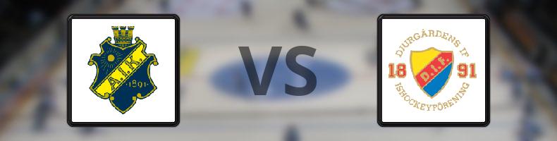 AIK - Djurgården odds, speltips, resultat i HockeyAllsvenskan