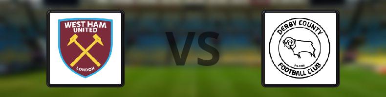 West Ham - Derby County FC odds, speltips, resultat i EFL Championship