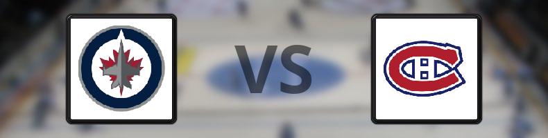 Winnipeg Jets - Montreal Canadiens odds, speltips, resultat i NHL
