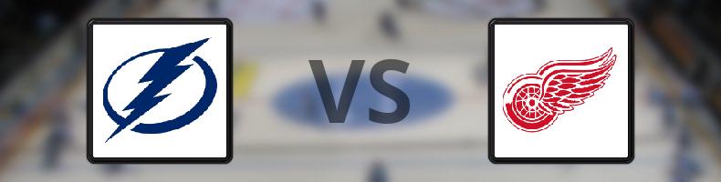 Tampa Bay Lightning - Detroit Red Wings odds, speltips, resultat i NHL