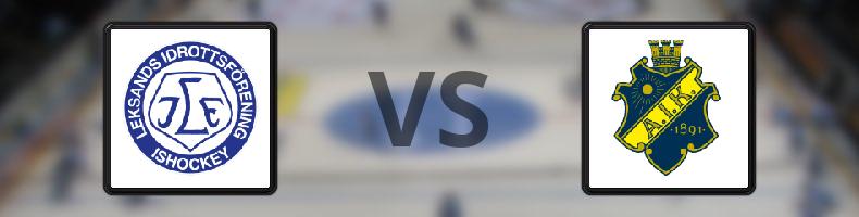 Leksand - AIK odds, speltips, resultat i HockeyAllsvenskan