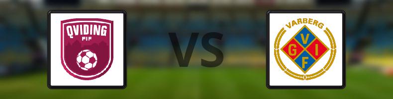 Qviding FIF - Varbergs GIF odds, speltips, resultat i Division 2