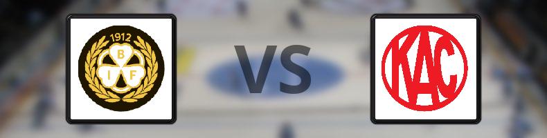 Brynäs - EC KAC odds, speltips, resultat i CHL