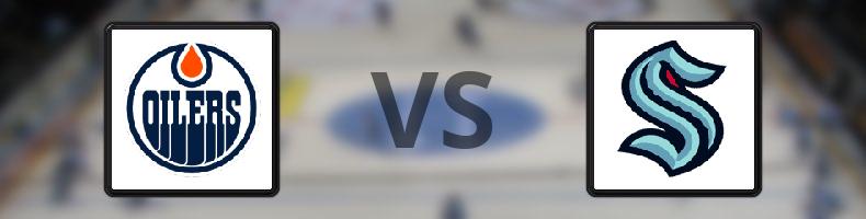 Edmonton Oilers - Seattle Kraken odds, speltips, resultat i NHL