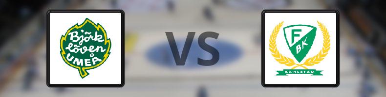 Björklöven - Färjestad odds, speltips, resultat i SHL