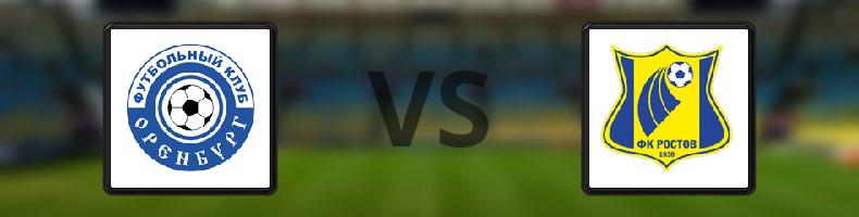 FC Orenburg - Rostov odds, speltips, resultat i Ryska Premier League
