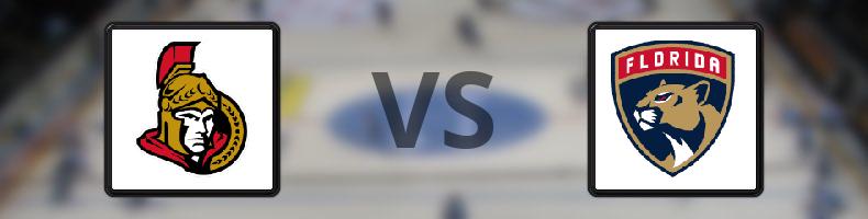 Ottawa Senators - Florida Panthers odds, speltips, resultat i NHL
