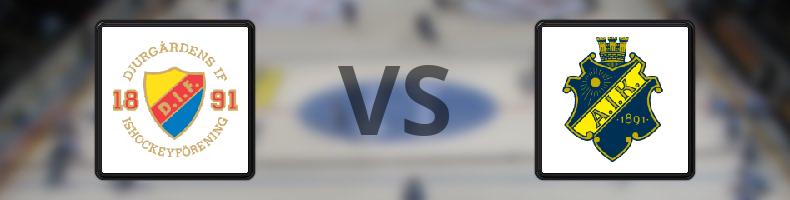 Djurgården - AIK odds, speltips, resultat i HockeyAllsvenskan