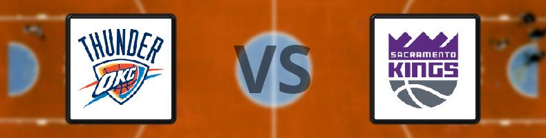 Oklahoma City Thunder - Sacramento Kings odds, speltips, resultat i NBA