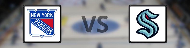 New York Rangers - Seattle Kraken odds, speltips, resultat i NHL