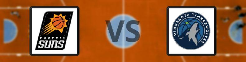 Phoenix Suns - Minnesota Timberwolves odds, speltips, resultat i NBA
