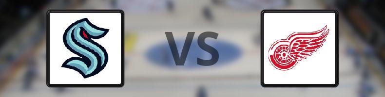 Seattle Kraken - Detroit Red Wings odds, speltips, resultat i NHL