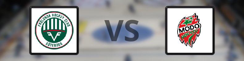 Frölunda - MODO odds, speltips, resultat i SHL