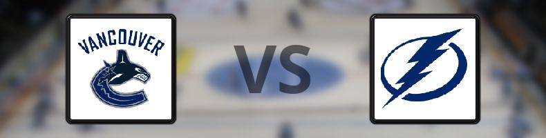 Vancouver Canucks - Tampa Bay Lightning odds, speltips, resultat i NHL