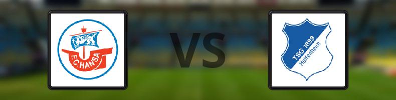 Hansa Rostock - Hoffenheim odds, speltips, resultat i Tyska cupen