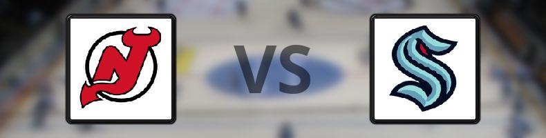 New Jersey Devils - Seattle Kraken odds, speltips, resultat i NHL
