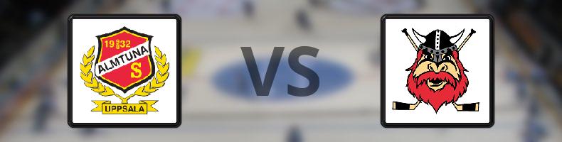 Almtuna - Nybro odds, speltips, resultat i HockeyAllsvenskan
