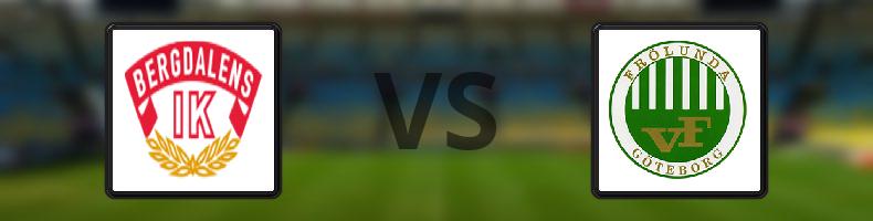 Bergdalens IK - Västra Frölunda IF odds, speltips, resultat i Division 2