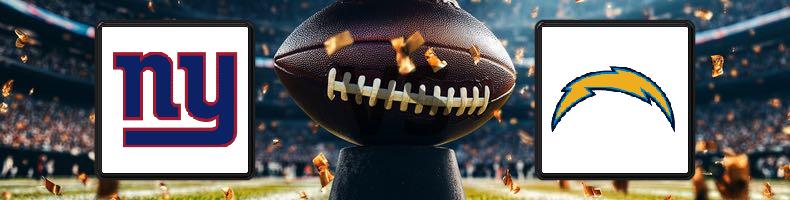 New York Giants - Los Angeles Chargers odds, speltips, resultat i NFL