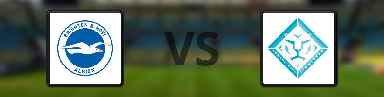Brighton and Hove Albion - London City Lionesses odds, speltips, resultat i FA Women