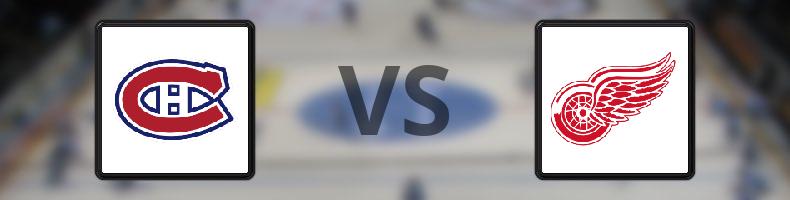 Montreal Canadiens - Detroit Red Wings odds, speltips, resultat i NHL