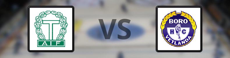 Tingsryd - Boro/Vetlanda HC odds, speltips, resultat i HockeyEttan