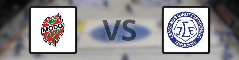 MODO - Leksand odds, speltips, resultat i HockeyAllsvenskan