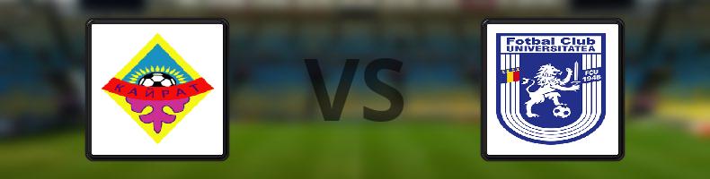 Kairat Almaty - Universitatea Craiova odds, speltips, resultat i Conference League
