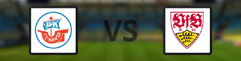 Hansa Rostock - Stuttgart odds, speltips, resultat i Tyska cupen