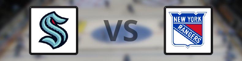 Seattle Kraken - New York Rangers odds, speltips, resultat i NHL