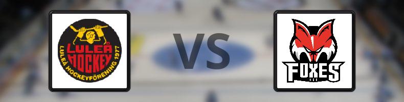Luleå - HC Bolzano odds, speltips, resultat i CHL