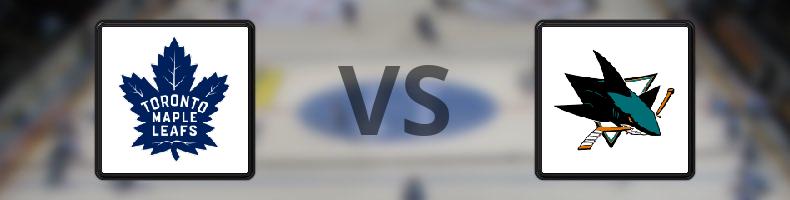 Toronto Maple Leafs - San José Sharks odds, speltips, resultat i NHL