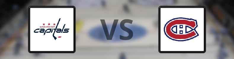 Washington Capitals - Montreal Canadiens odds, speltips, resultat i NHL