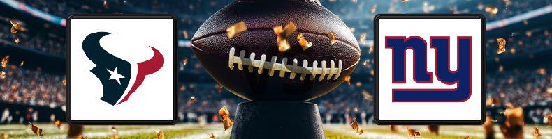 Houston Texans - New York Giants odds, speltips, resultat i NFL