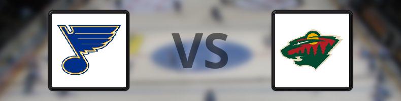 St Louis Blues - Minnesota Wild odds, speltips, resultat i NHL