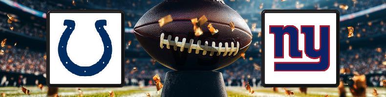 Indianapolis Colts - New York Giants odds, speltips, resultat i NFL
