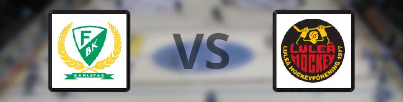 Färjestad - Luleå odds, speltips, resultat i SHL