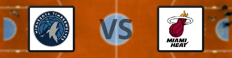 Minnesota Timberwolves - Miami Heat odds, speltips, resultat i NBA
