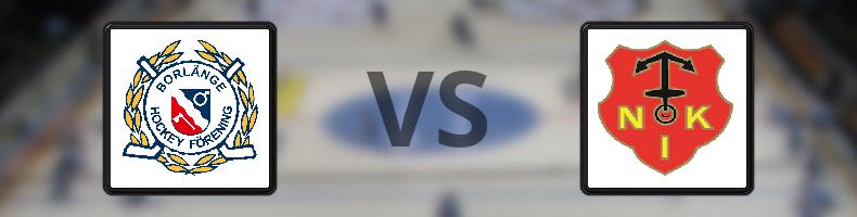 Borlänge HF - Norrtälje IK odds, speltips, resultat i HockeyEttan