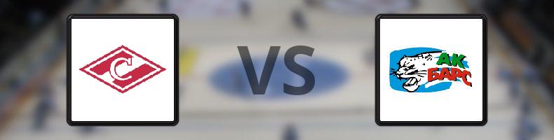 Spartak Moskva - AK Bars Kazan odds, speltips, resultat i KHL