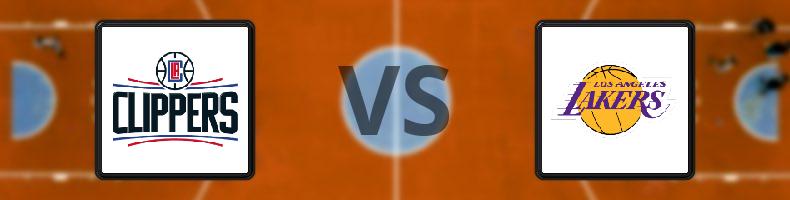 Los Angeles Clippers - Los Angeles Lakers odds, speltips, resultat i NBA