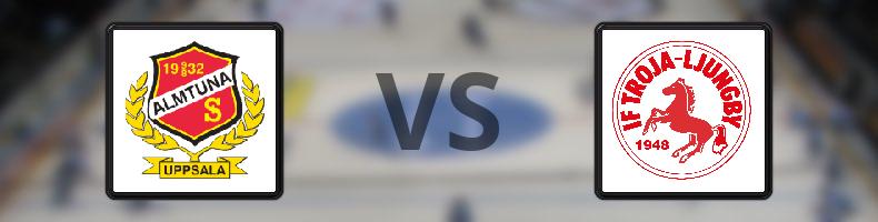 Almtuna - Troja/Ljungby odds, speltips, resultat i HockeyAllsvenskan