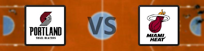 Portland Trail Blazers - Miami Heat odds, speltips, resultat i NBA
