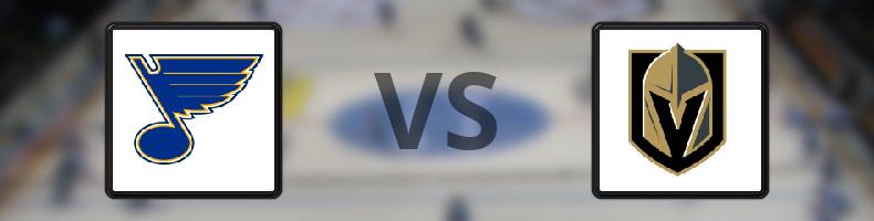 St Louis Blues - Vegas Golden Knights odds, speltips, resultat i NHL
