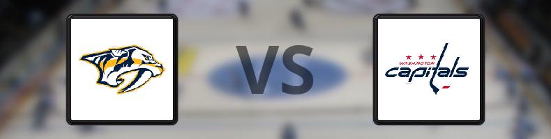 Nashville Predators - Washington Capitals odds, speltips, resultat i NHL