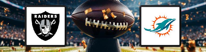 Oakland Raiders - Miami Dolphins odds, speltips, resultat i NFL