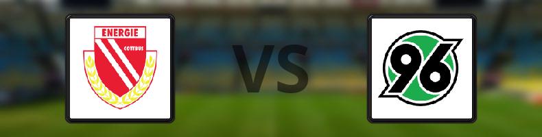 Energie Cottbus - Hannover odds, speltips, resultat i Tyska cupen