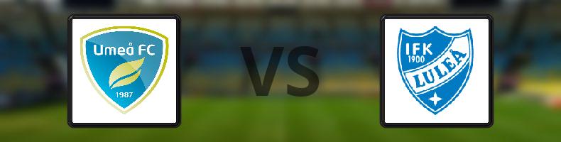 Umeå FC Akademi - IFK Luleå odds, speltips, resultat i Division 2