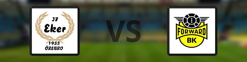 IF Eker Örebro - BK Forward odds, speltips, resultat i Division 2
